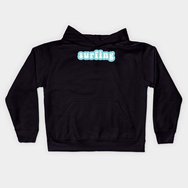 Surfing Kids Hoodie by CityNoir